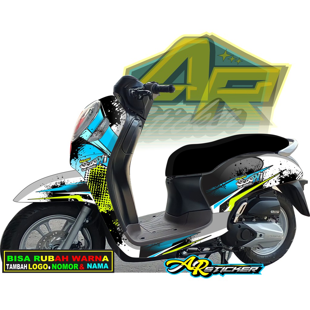 Decal scoopy 2021 / STIKER SCOOPY 2021 /  Decal Scoopy full body Full Blok Decal Scopy Dekal New Fi 