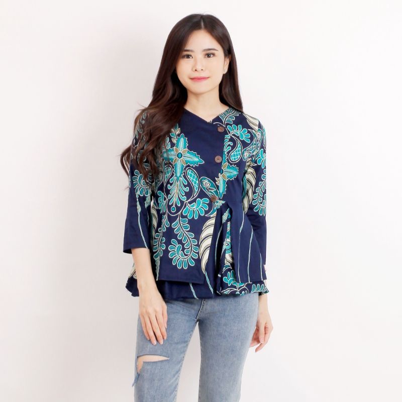 Batik wanita - Atasan blouse batik fashion wanita 184 Size XL