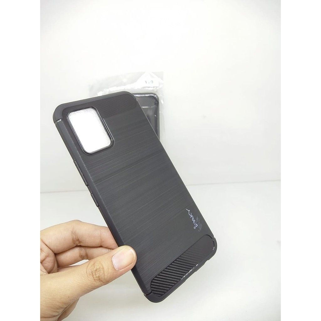 Case Slim Fit Carbon Vivo V20 6.44 inchi Softshell Fiber Multi Carbon