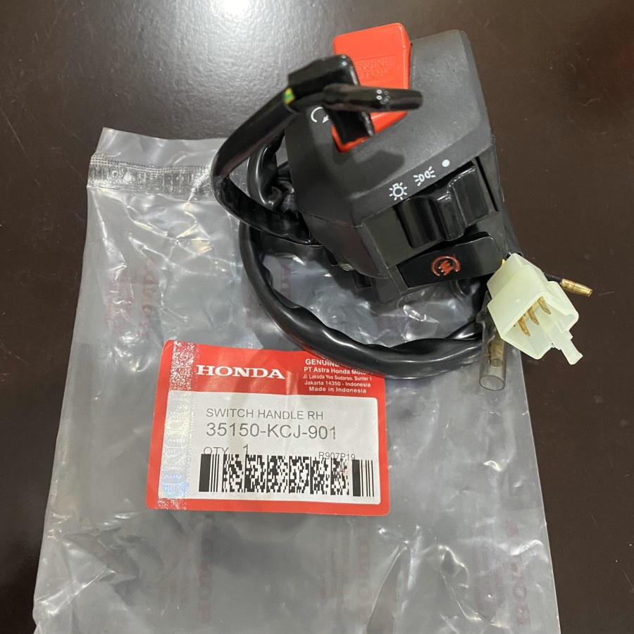 KCJ SAKLAR KANAN TOMBOL HOLDER STATER SWITCH HANDLE ON OFF LAMPU MOTOR TIGER REVO BARU NEW
