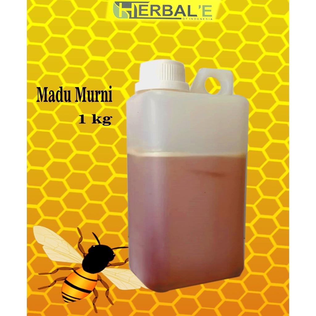 

MADU MURNI SUPER PREMIUM MULTIFLORA HERBAL'E 1000GR/DIJAMIN MADU MURNI