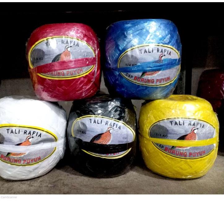 

⚡ERBA MURAH Tali Rafia Cap Puyuh 250 Gram Warna Warni Merah Biru Hijau Hitam Putih Kuning 1/4 kg termurah se indonesia