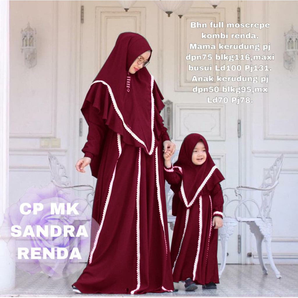 PAKAIAN PEREMPUAN FASHION MUSLIM COUPLE IBU ANAK DRESS GAMIS