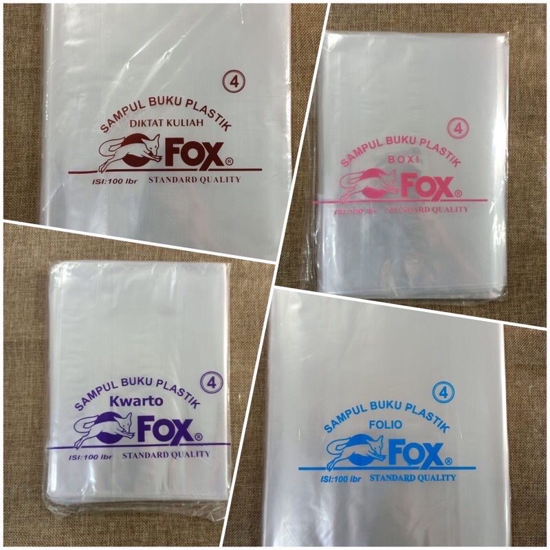 

Sampul Buku Plastik Fox - 10 lembar
