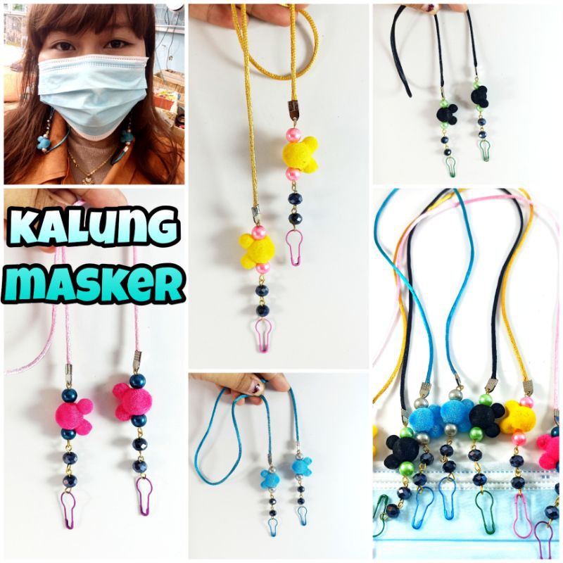 Kalung Strap Masker Mutiara Lucu - Tali Gantungan Masker Anak - Masker Chain Aksesoris Fashion