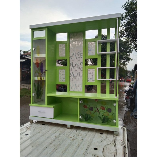 Lemari Hias cantik, Bufet tv kekinian, lemari pajangan, sketsel minimalis, Meja tv. Harga murah. bis