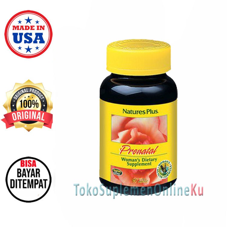 Natures Nature's Plus Prenatal Complex - 90 tablet | Suplemen Wanita Hamil & Menyusui | NaturesPlus