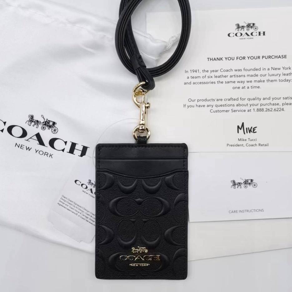 

Terbagus.. Baru!!! Coach Metal LOGO Lanyard ID Card Holder Name Tag Delapan Warna