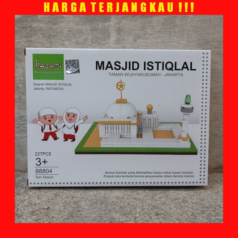 Mainan Lego Masjid Istiqlal - Mainan Block Anak Edukatif