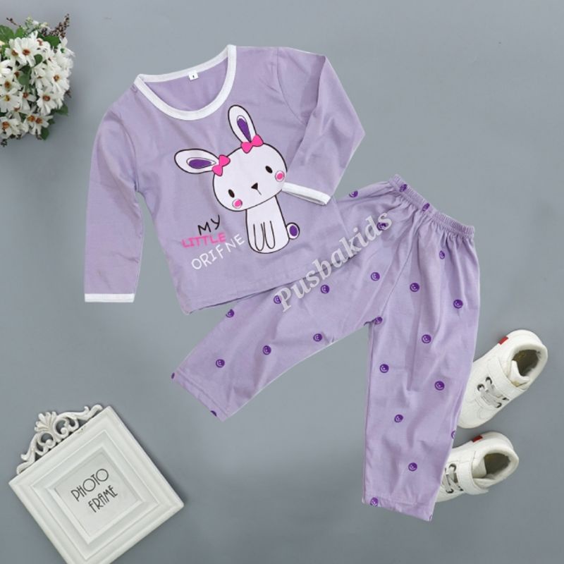 SETELAN ANAK PP / SETELAN BAJU TIDUR ANAK PANJANG UNISEX COWOK - CEWEK-MY LITLE ORIFNE PP