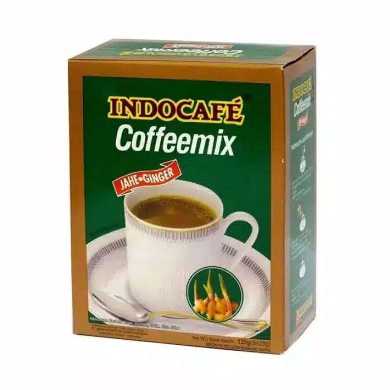 

INDOCAFE COFFEMIX JAHE BOX 5X25GR TERMURAH