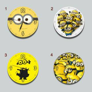 Jam Dinding Custom Minion dekorasi  kamar  anak  Shopee 