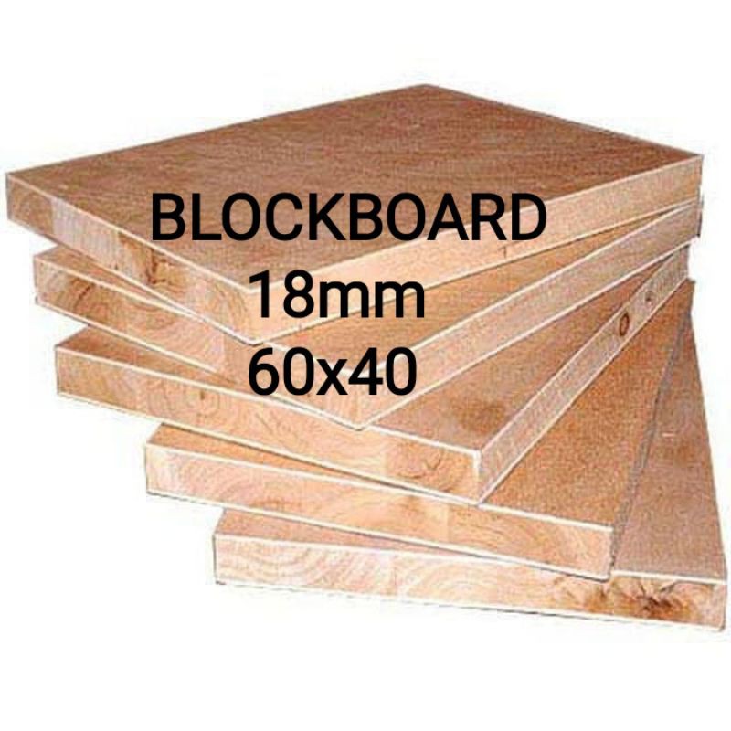 NEW Blockboard / triplek isi kayu 18mm (60x40)cm, plywood blockboard 18mm