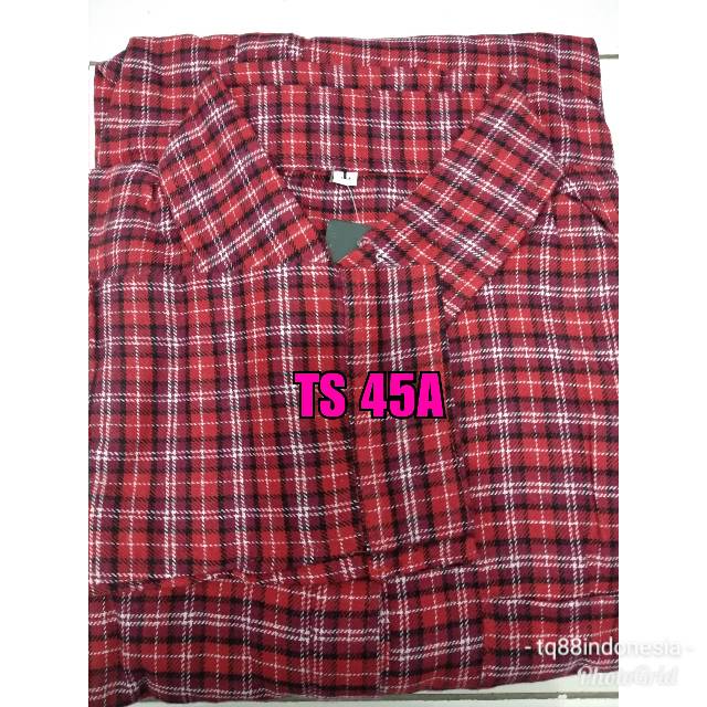 Tunik flanel/tunik/tunik kotak/hem tunik/tunik murah/kemeja tunik/hem/tunik muslim/boyfriend shirt