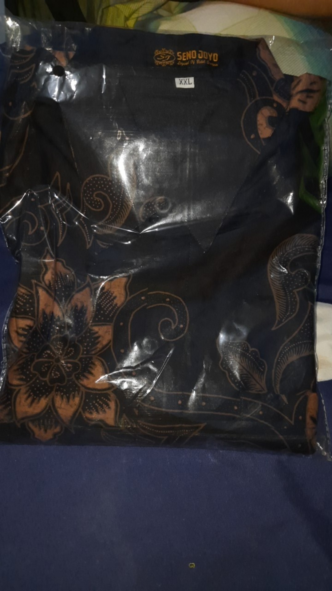 Batik Pria Sekar Kamboja Lapis Furing Katun Halus Sragenan Size M-xxl Asli Solo High Quality