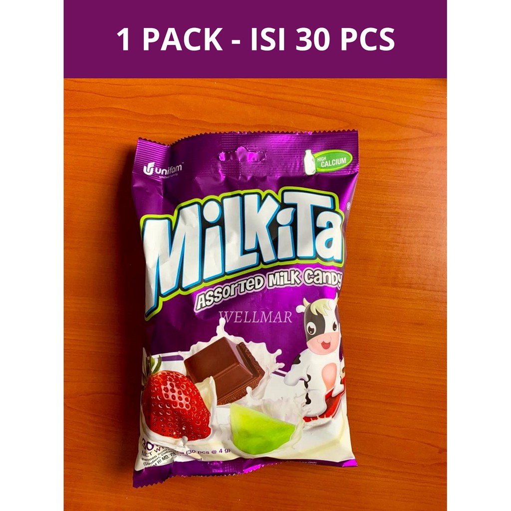 

Milkita Assorted Milk Candy 30 pcs - Netto 120 gr