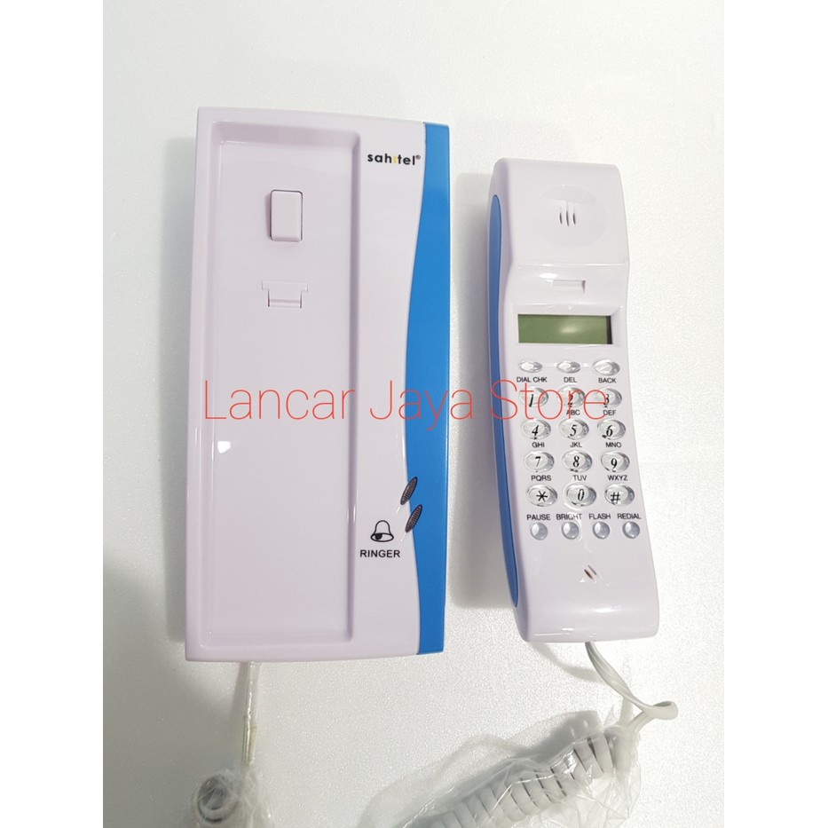Telepon gagang SAHITEL S35 Putih / Telepon Kabel Sahitel S-35 White - Putih