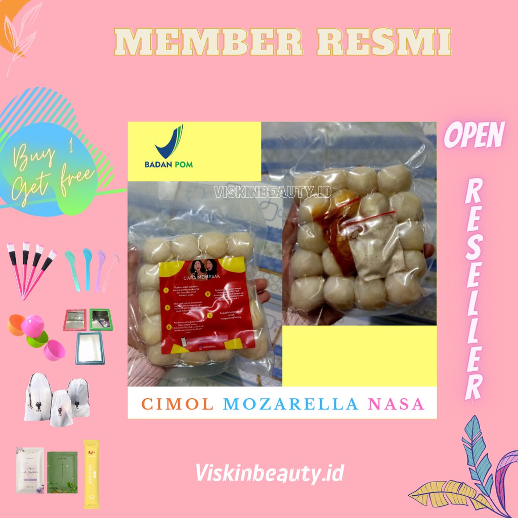 

[FREE GIFT] READY CIMOL NASA KEJU MOZARELLA LELEH SI CANTIK