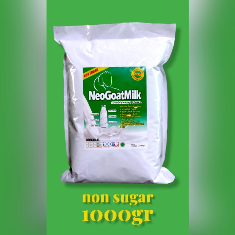 

Susu Kambing Etawa NeoGoatMilk kemasan 1000gr varian non sugar