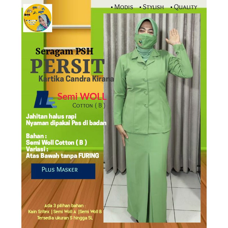 seragam PSH PERSIT KARTIKA CHANDRA KIRANA free masker Semi Wool