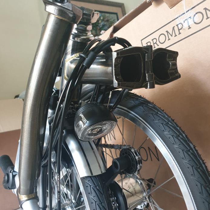 Termurah Ready Brompton M6RD Raw Lacquer dynamo lighting 2020 BNIB