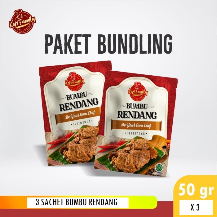

Paket Bundling Koki Family Bumbu Instan Rendang 50Gr - 3 Pcs