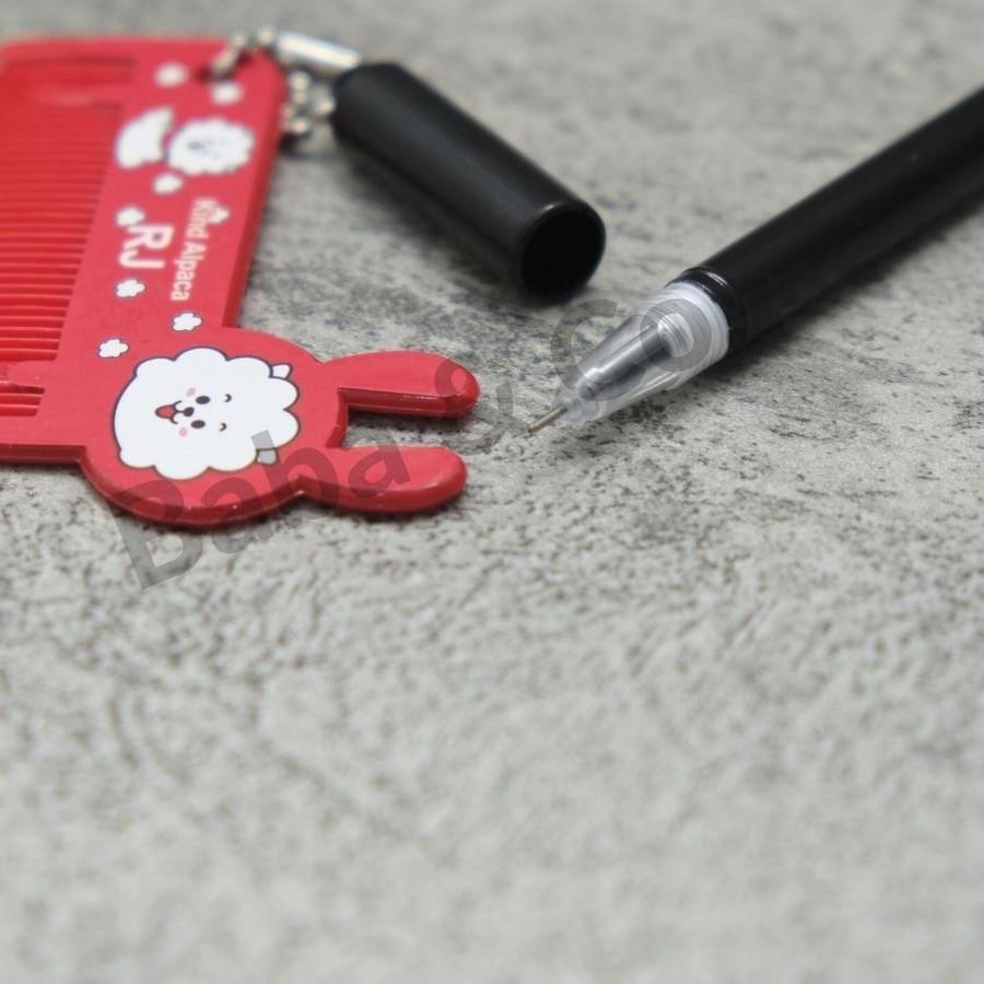 

PEN LUCU BULPEN UNIK PULPEN PEN GEL KPOP KARAKTER BT21 GANTUNGAN SISIR GROSIR ,.
