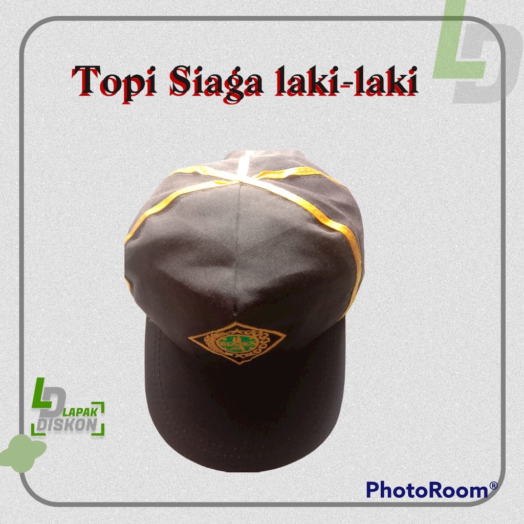 Topi pramuka siaga laki-laki / perlengkapan pramuka / topi pramuka