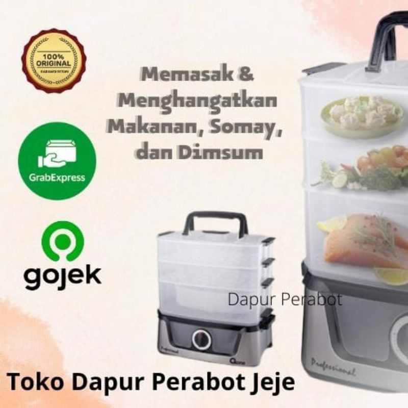 STEAMER PENGHANGAT KUKUSAN PENGUKUS ALAT STEAM FOOD MAKANAN LISTRIK  KUKUS KUKUSAN NASI ELECTRIC