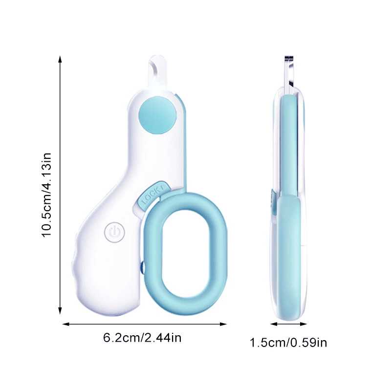 Gunting Kuku Anjing Kucing LED Pet Nail Clipper