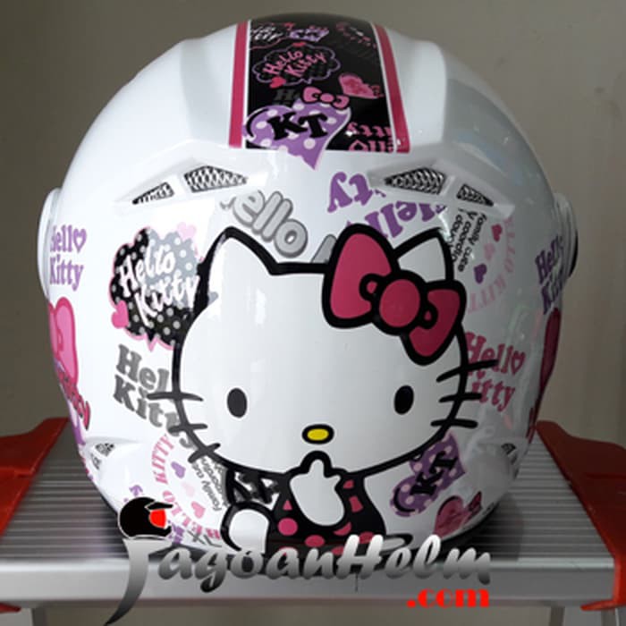 GM Helm Teen Hello Kitty #4 - Anak