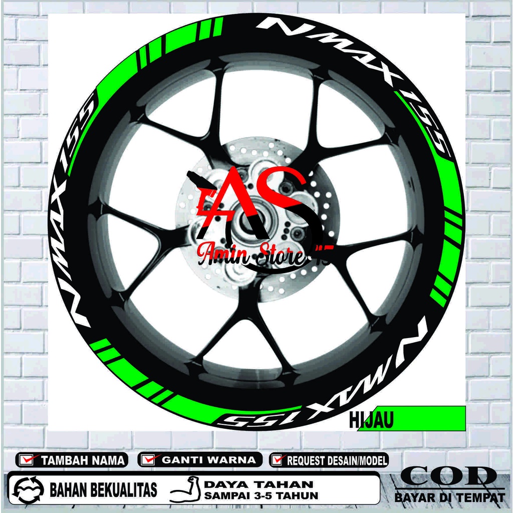 Stiker Velg Nmax / Stiker Velg Variasi  Yamaha Nmax