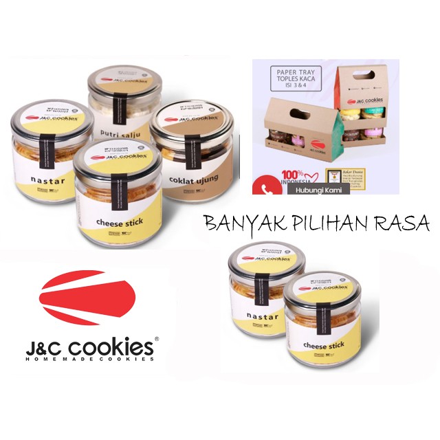Kue Kering JNC Cookies Kue Lebaran Toples Kaca Kecil J&C Cookies | Shopee Indonesia