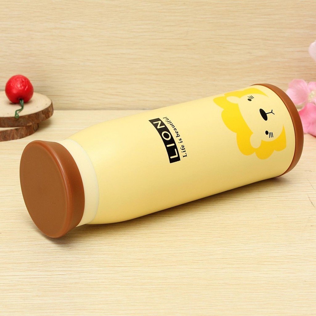 Colourful Cute Cartoon Thermos Insulated Mik Water Bottle 500ml