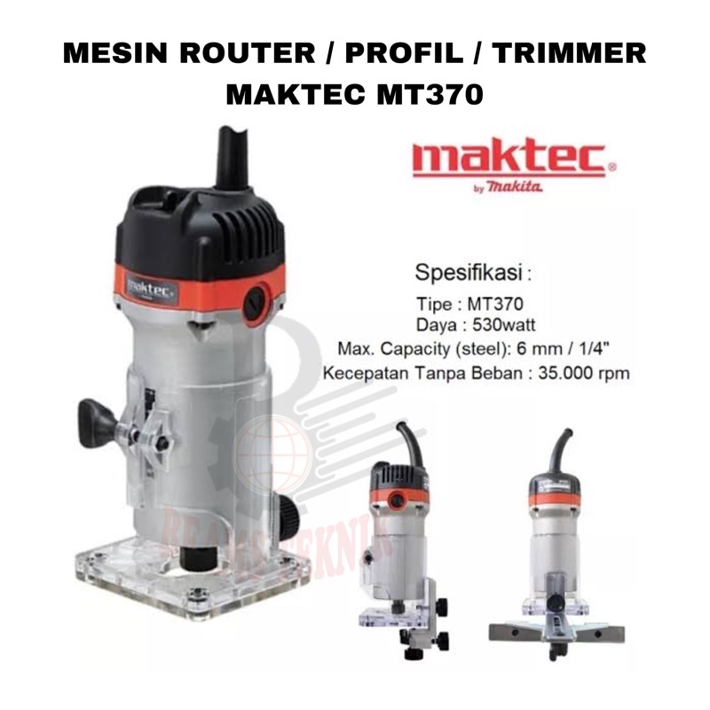 Mesin Profil Mesin Router Trimmer Maktec MT370