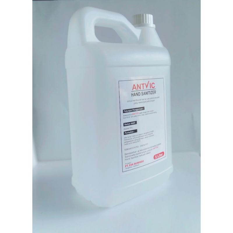 Hand Sanitizer Antvic Gel 5 liter (Kemenkes)