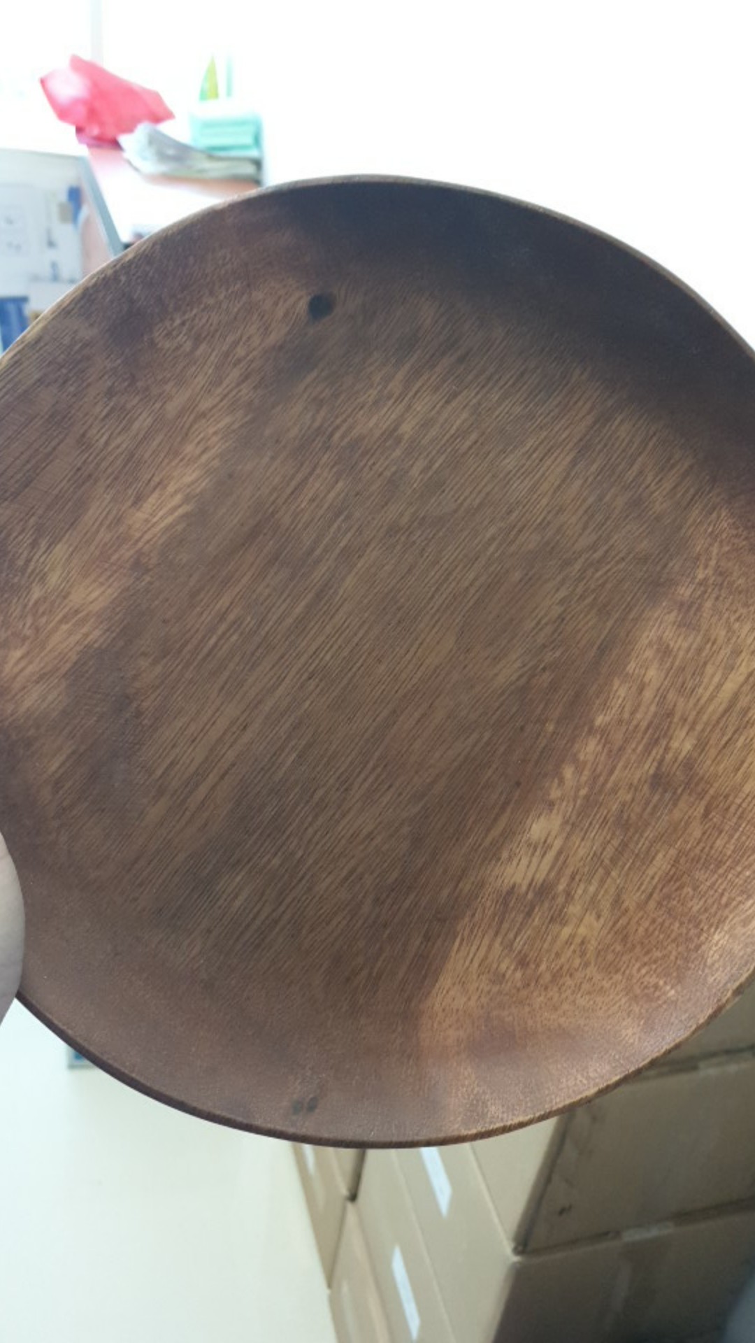 Piring Kayu Bentuk Bulat Ukuran Xl (d= 30cm) Oesing Craft