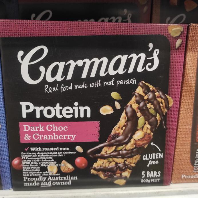 

CARMAN'S SEREAL PROTEIN DARK CHOC & CRANBERRY 200 GR