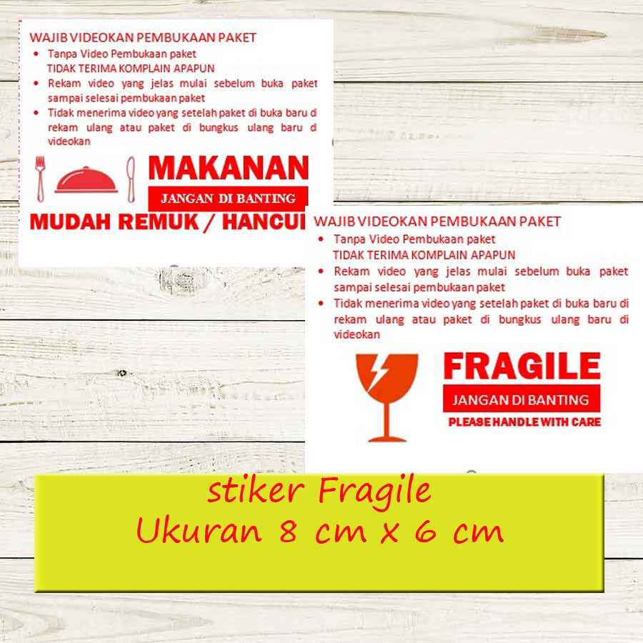 

Stiker fragile unboxing
