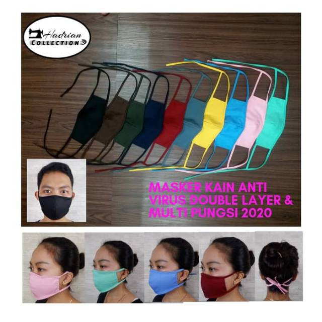 MASKER KAIN  POLOS  2 PLAY UNISEX