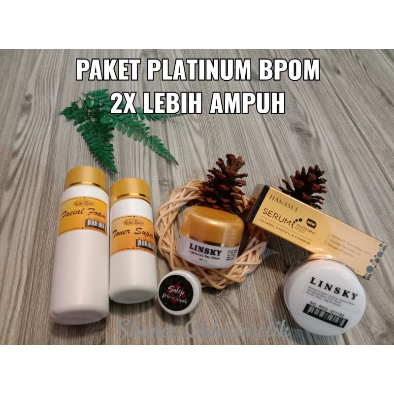 PAKET PLATINUM ISI 6 LINSKY BPOM SERUM HANASUI ORIGINAL