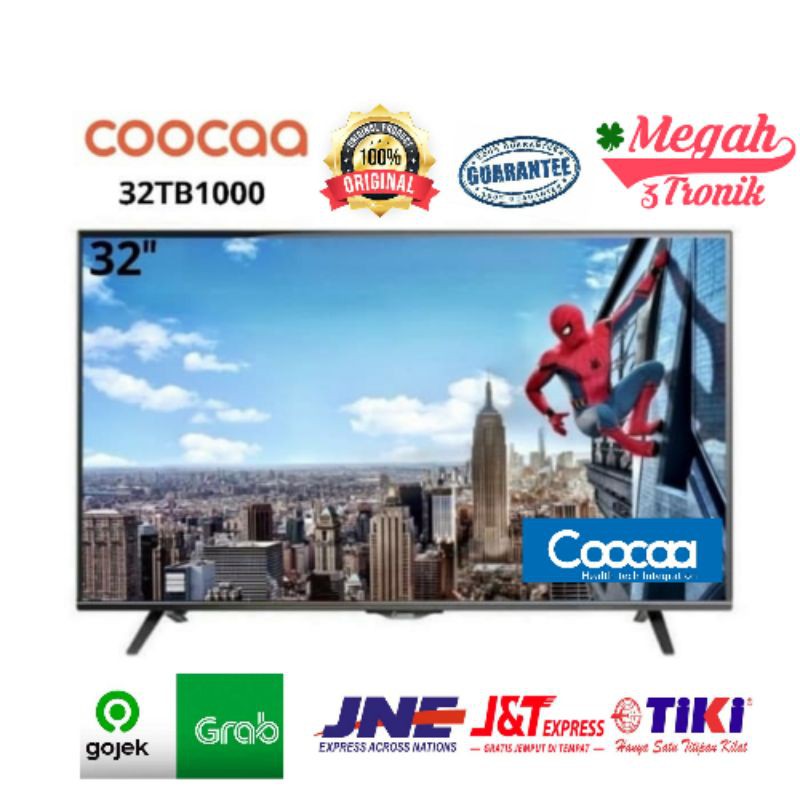TV COOCAA LED 32TB1000 32 INCH HDR Garansi Panel 3Th