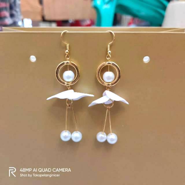 Anting Fashion Girly-Anting Hijab Korea Kekinian Fashion Aksesories Wanita Tokopelanginicer