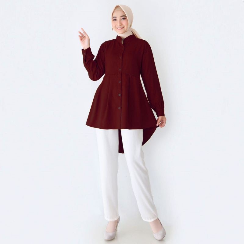 TUNIK KEMEJA WANITA PINGUIN MP803/996 LENGAN PANJANG