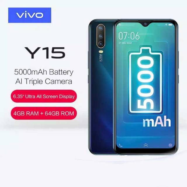 Vivo Y15 RAM 4GB/ROM 64GB