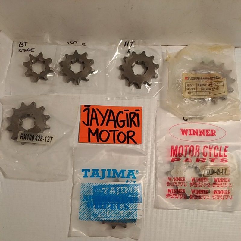 Gear Depan RX RXK RXS Vega Jupiter F1ZR 428 8T 10T 11T 12T 13T RXKing Force 1 F1 Alfa Sigma Crypton 
