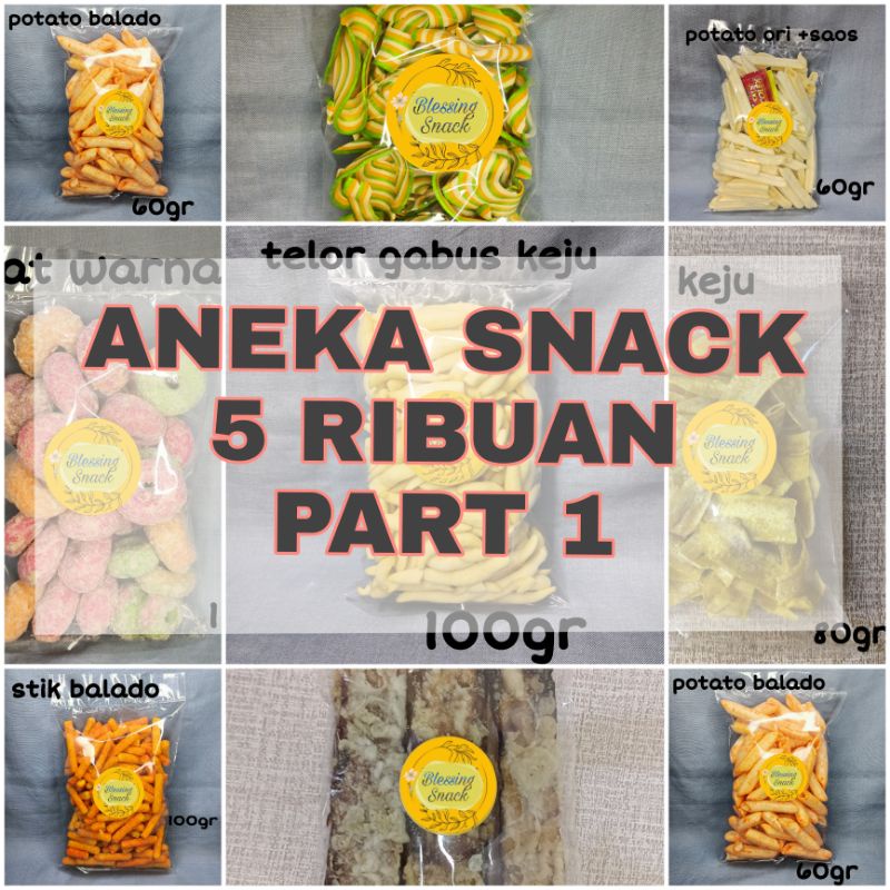 

(COD) ANEKA SNACK SERBA 5000 / SNACK 5 RIBUAN NETTO 50-140GR