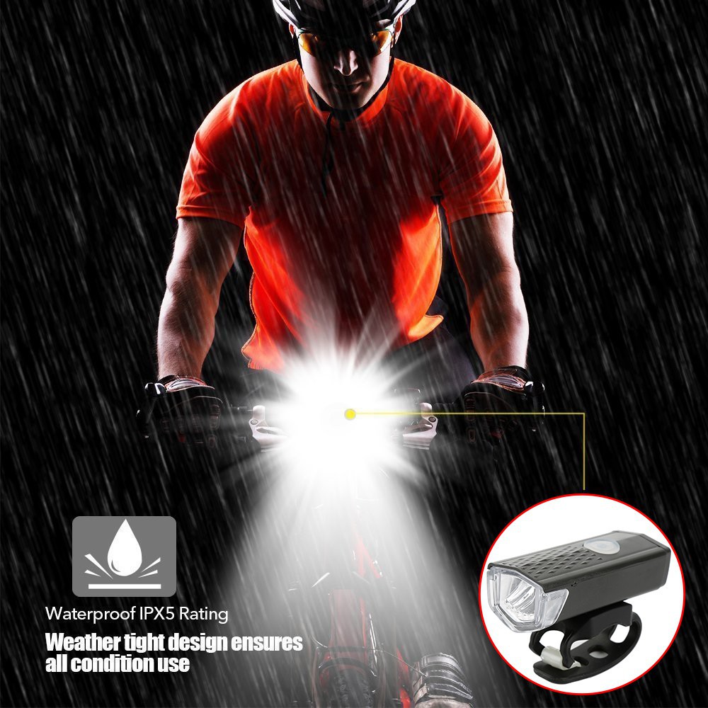 bicycle waterproof headlight 2255 bicycle headlightUSB charging super bright night riding headlight