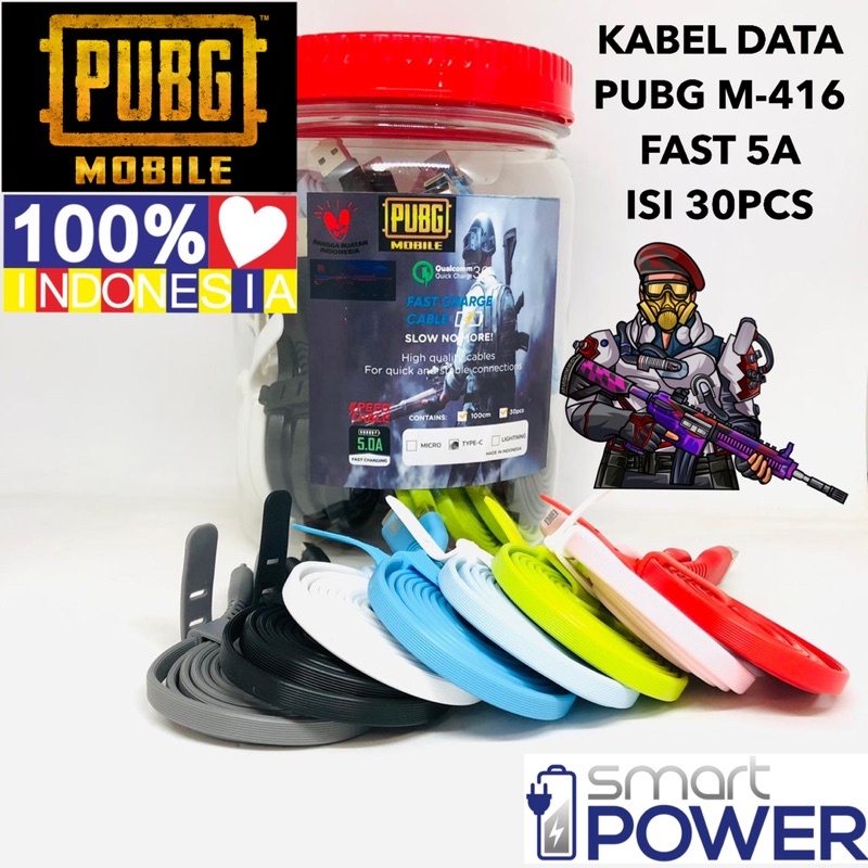 {isi 30pc} KABEL DATA GAMING TOPLES MOBILE M-416 FAST CHARGING 5A MICRO TYPE C IPXS