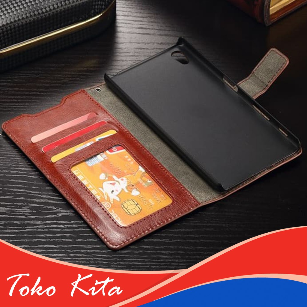 Dompet HP Oppo F9 Premium Leather